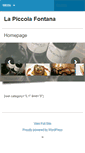 Mobile Screenshot of lapiccolafontana.com